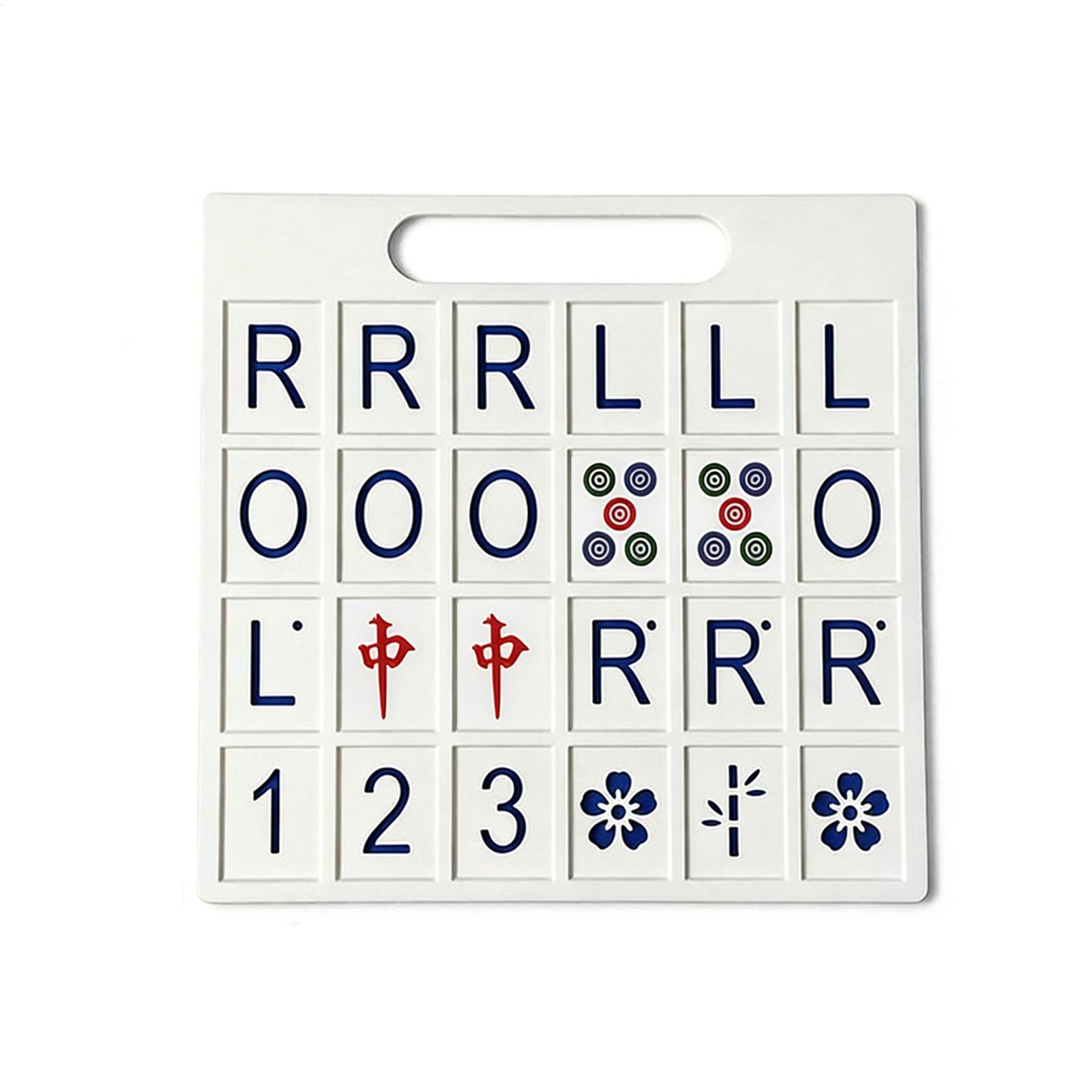 Strategy Board Game - Solo Mahjong-bord 24 vakjes Draagbaar strategiespel